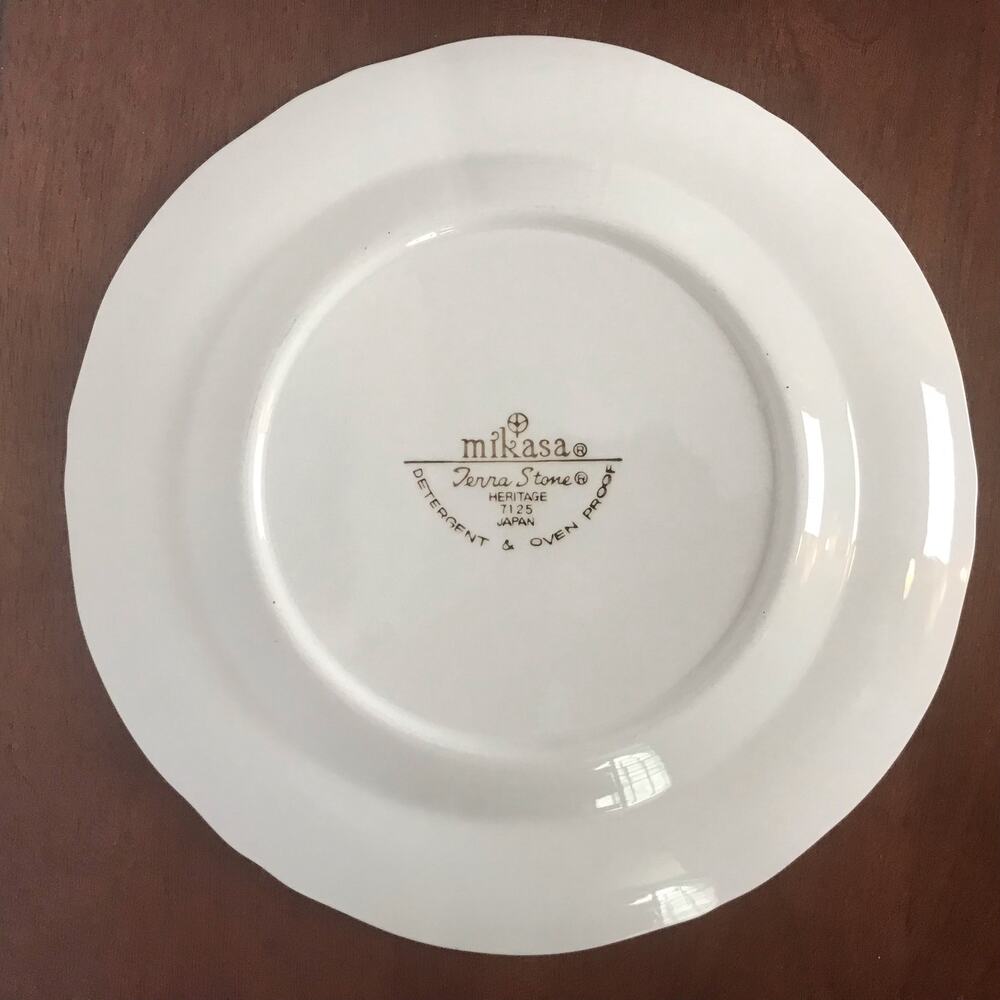VTG Mikasa Terra Stone Heritage 7125 Single Dinner Plate Rooster 10.5" Diameter - Picture 5 of 7